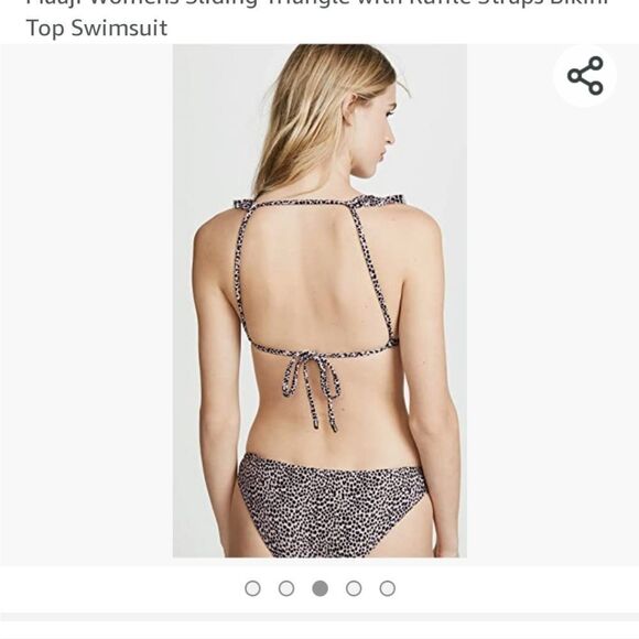 Maaji Sun Fun Reversible Sephia Songs Cheetah Triangle Bikini Top Size XL NWT - Picture 2 of 5